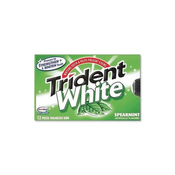 Mondelez International Sugar-Free Gum, White Spearmint, 16 Sticks/pack, 9 Packs/box, 9PK AMC67610 - main